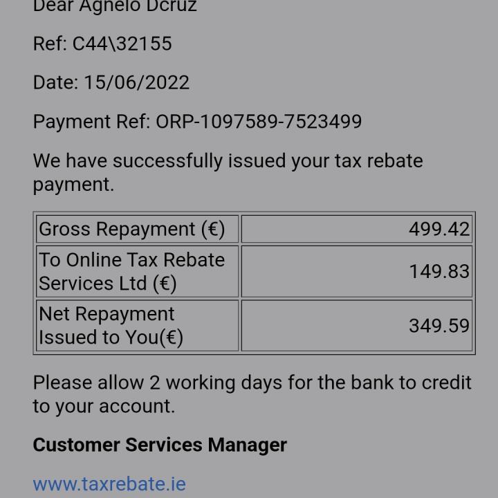 Online Tax Rebates Limited Contact Number